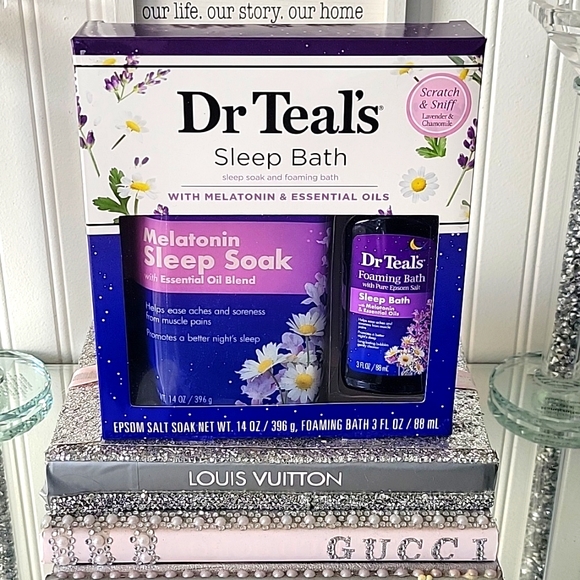 Dr Teals Bath & Body Dr Teals Melatonin Epsom Salt And Foaming Bath Set Poshmark